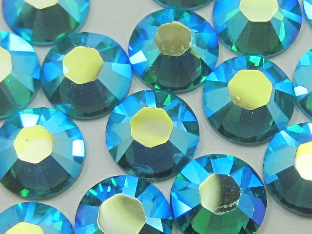 1 Gross 12ss BLUE ZIRCON AB FLATBACK European Rhinestones